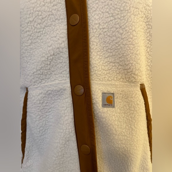 CARHARTT Fleece Snap-Front Vest (Relaxed Fit) - Picture 4 of 9